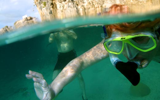 Snorkeling in Cat Island