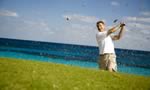 Golfing at The Abaco Club at Winding Bay, Great Abaco, The Bahamas